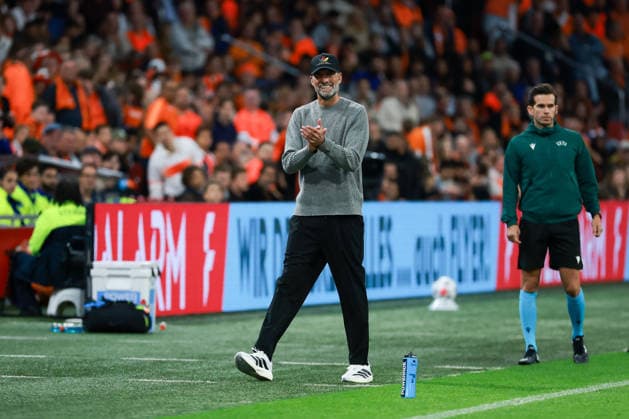 UEFA Nations League - 26 27 - Niederlande - Deutschland am 24.09.2026 in der Johan-Cruyff-Arena in Amsterdam, Trainer Jürgen Juergen Jurgen Klopp (Deutschland) reagiert an der Seitelinie.