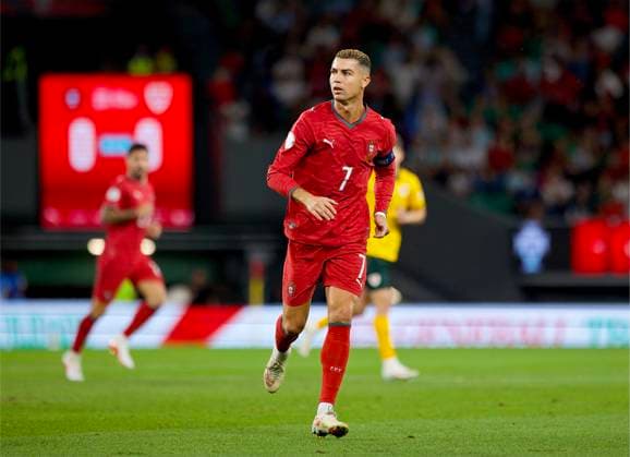 RECORD DATE NOT STATED Football - UEFA Nations League - Group A4 - Portugal v Wales - MD-1 LISBON, PORTUGAL - Thursday, September 24, 2026: Portugal s Cristiano Ronaldo during the UEFA Nations League Group A4 match between Portugal and Wales at the Estadio JosÃ Alvalade. (Photo by Amanda McMaster Propaganda) LISBON Estadio JosÃ Alvalade LISBON PORTUGAL  Copyright: xAmandaxMcMasterx 2026-09-24-Portugal_v_Wales_MD-1-084