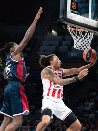ESP: Euroleague Baskonia v Olympiacos BC Tyson Ward of Olympiacos during the Euroleague match, between Baskonia v Olympiacos BC played at Buesa Arena Stadium on September 24 2026 in Vitoria Spain VITORIA Spain Basketball Copyright: xAgenciaxLOFx