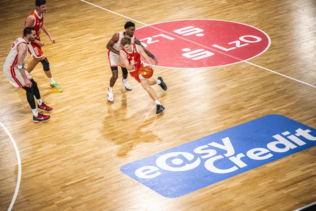 1. Basketball Bundesliga, easyCredit BBL, Saison 2026 2027, Herren, Hauptrunde, 2. Spieltag, 24.09.2026, RASTA Vechta - Bamberg Baskets Peter Hemschemeier ( 7 - RASTA Vechta) in Aktion Vechta RASTA Dome Niedersachsen Deutschland