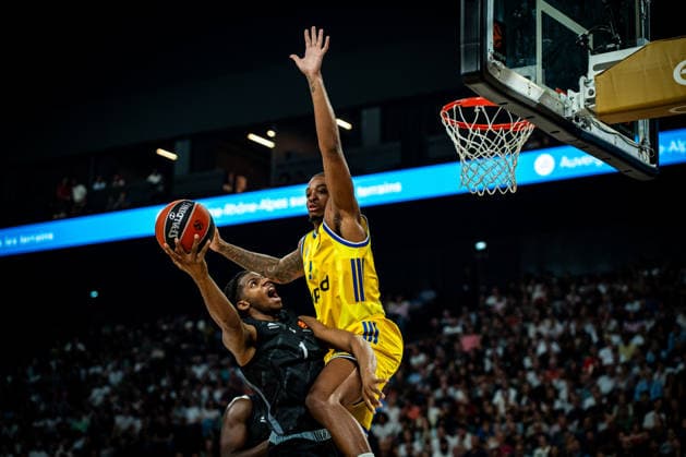 ASVEL - Maccabi Tel Aviv à Décines-Charpieu le 24 septembre 2026. Nicolas Liponne MAXPPP - Décines-Charpieu 24 09 2026 Marc-Owen Fodzo Dada lors du match de basket entre l ASVEL de Lyon-Villeurbanne et le Maccabi Tel Aviv dans le cadre de la 1re journée de la compétition européenne Turkish Airlines EuroLeague, à la LDLC Arena de Décines-Charpieu, le 24 septembre 2026. A basketball game between ASVEL Lyon-Villeurbanne and Maccabi Tel Aviv as part of the first round of the Turkish Airlines EuroLeague, at the LDLC Arena in Décines-Charpieu on September 24, 2026. Décines-Charpieu Auvergne Rhône-Alpes France  Copyright: xMAXPPPxNicolasxLiponnex NLP202609245753 NLP202609245753