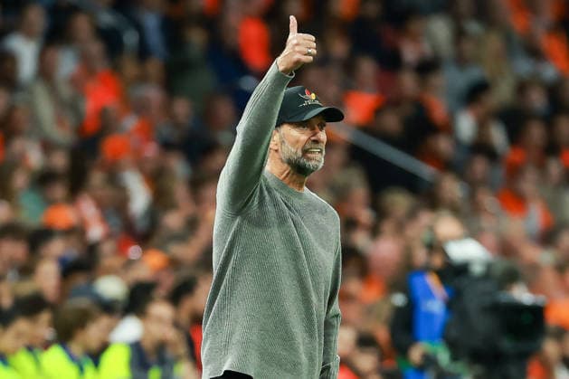 UEFA Nations League - 26 27 - Niederlande - Deutschland am 24.09.2026 in der Johan-Cruyff-Arena in Amsterdam, Trainer Jürgen Juergen Jurgen Klopp (Deutschland) reagiert an der Seitelinie.