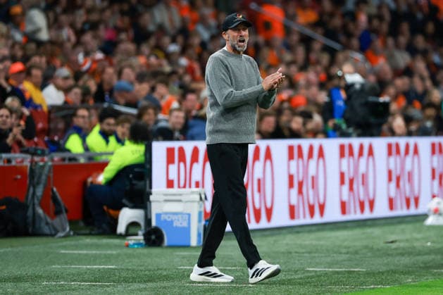 UEFA Nations League - 26 27 - Niederlande - Deutschland am 24.09.2026 in der Johan-Cruyff-Arena in Amsterdam, Trainer Jürgen Juergen Jurgen Klopp (Deutschland) reagiert an der Seitelinie.