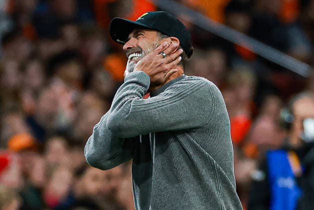 UEFA Nations League - 26 27 - Niederlande - Deutschland am 24.09.2026 in der Johan-Cruyff-Arena in Amsterdam, Trainer Jürgen Juergen Jurgen Klopp (Deutschland) reagiert an der Seitelinie.