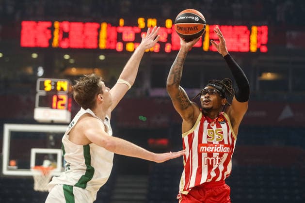 Crvena Zvezda Belgrade v Zalgiris Kaunas - EuroLeague BELGRADE, SERBIA - SEPTEMBER 24: Chima Moneke (95) of Crvena Zvezda Belgrade in action during EuroLeague Basketball Regular Season Round 1 game between Crvena Zvezda Meridianbet Belgrade v Zalgiris Kaunas at Belgrade Arena on September 24, 2026 in Belgrade, Serbia. Filip Stevanovic Anadolu Belgrade Serbia. Editorial use only. Please get in touch for any other usage.  Copyright: x2026xAnadoluxFilipxStevanovicx