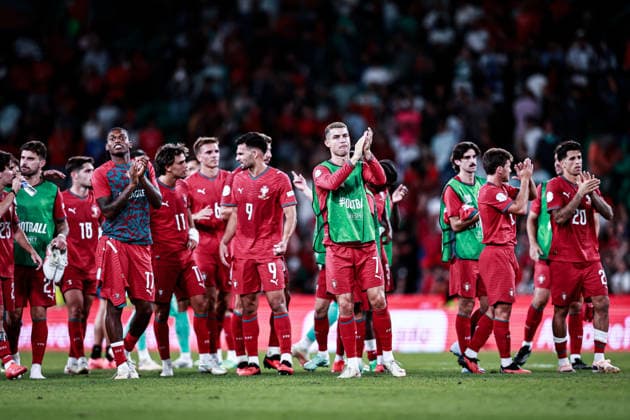September 24, 2026, Lisboa, Lisboa, Portugal: Cristiano Ronaldo of Portugal national team, Nationalteam and teammates thank the home fans during the UEFA Nations League 2026Ã¢â‚¬27 League Phase Matchday 1 match between Portugal and Wales at Estadio Jose Alvalade in Lisbon, Portugal Lisboa Portugal - ZUMAg283 20260924_zsp_g283_150 Copyright: xJoaoxGregoriox