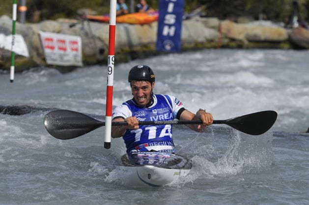 OTHER - Paddle - 2026 Paddle Europe Slalom Championships Photo by IPA ABACAPRESS.COM88932037 - Ivrea, Italy, September 24, 2026—2026 Paddle Europe Slalom Championships: Kayak and Canoe Slalom at the Canoe Stadium in Ivrea. Giovanni de Gennaro (Team ITA) in action during the Men’s Kayak Teams Final at the 2026 Paddle Europe Slalom Championships. Ivrea Italy  Copyright: xIPAxSport ABACAx
