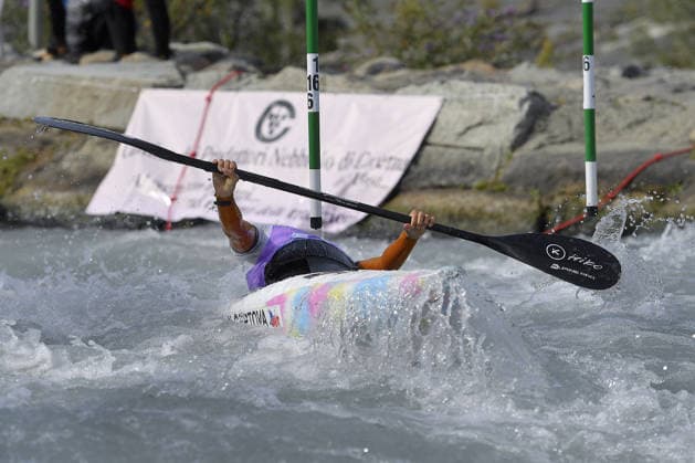 OTHER - Paddle - 2026 Paddle Europe Slalom Championships Photo by IPA ABACAPRESS.COM88931838 - Ivrea, Italy, September 24, 2026 — Paddle Europe Slalom Championships 2026: Kayak and Canoe Slalom at the Canoe Stadium in Ivrea. Amalie Hilger???? (Team CZE) in action during the Women s Kayak Team Final at the Paddle Europe Slalom Championships 2026. Ivrea Italy  Copyright: xIPAxSport ABACAx