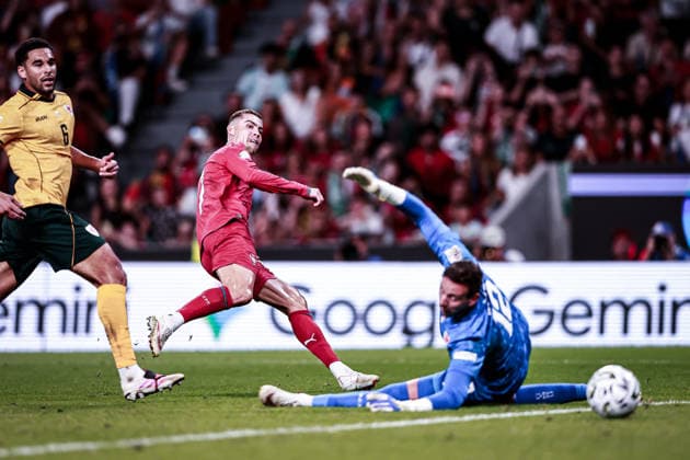 September 24, 2026, Lisboa, Lisboa, Portugal: Cristiano Ronaldo of Portugal national team, Nationalteam scores the second goal of his team, later then disallowed by offside during the UEFA Nations League 2026Ã¢â‚¬27 League Phase Matchday 1 match between Portugal and Wales at Estadio Jose Alvalade in Lisbon, Portugal Lisboa Portugal - ZUMAg283 20260924_zsp_g283_097 Copyright: xJoaoxGregoriox