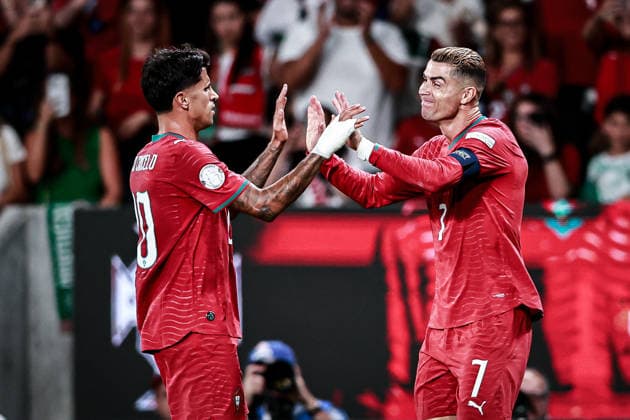 September 24, 2026, Lisboa, Lisboa, Portugal: Cristiano Ronaldo of Portugal national team, Nationalteam scores the second goal of his team, later then disallowed by offside during the UEFA Nations League 2026Ã¢â‚¬27 League Phase Matchday 1 match between Portugal and Wales at Estadio Jose Alvalade in Lisbon, Portugal Lisboa Portugal - ZUMAg283 20260924_zsp_g283_102 Copyright: xJoaoxGregoriox