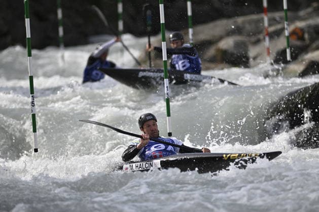 OTHER - Paddle - 2026 Paddle Europe Slalom Championships Photo by IPA ABACAPRESS.COM88932341 - Ivrea, Italy, September 24, 2026 — 2026 Paddle Europe Slalom Championships: Kayak and Canoe Slalom at the Canoe Stadium in Ivrea. HALCIN Martin of Team SVK in action during the Men’s Kayak Teams Final at the 2026 Paddle Europe Slalom Championships. Ivrea Italy  Copyright: xIPAxSport ABACAx
