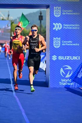 2026 World Triathlon Championship Finals Pontevedra Henry Haag of Germany is in action during the junior men race in 2026 World Triathlon Championship Finals Pontevedra at Pontevedra on September 24, 2026 in Pontevedra, Spain. Pontevedra Pontevedra Spain Copyright: xKaanxUcele PSxImagesxKaanxUcele PSxImagesx