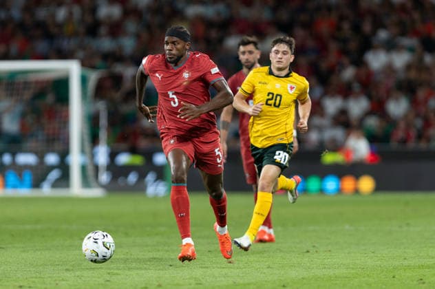 September 24, 2026, Lisbon, Lisbon, Portugal: Portugal and Lazio defender NUNO TAVARES (5) in action during the game for Nations League between Portugal and Wales at Estadio Jose de Alvalade Lisbon Portugal - ZUMAs359 20260924_zsp_s359_235 Copyright: xAlexandrexdexSousax