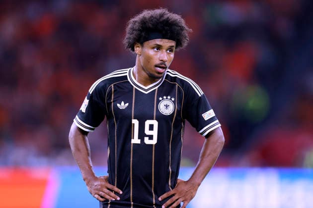 ADEYEMI Karim Team Deutschland UEFA Nations League 2026 - 2027 Spiel Holland - Deutschland 1 : 1 am 24.September 2026 in Amsterdam DFL REGULATIONS PROHIBIT ANY USE OF PHOTOGRAPHS as IMAGE SEQUENCES and or QUASI-VIDEO Copyright: xLacixPerenyix