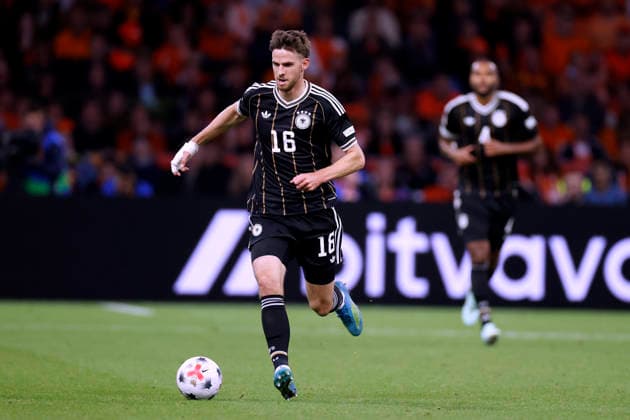 STACH Anton Team Deutschland UEFA Nations League 2026 - 2027 Spiel Holland - Deutschland 1 : 1 am 24.September 2026 in Amsterdam DFL REGULATIONS PROHIBIT ANY USE OF PHOTOGRAPHS as IMAGE SEQUENCES and or QUASI-VIDEO Copyright: xLacixPerenyix