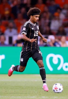 ADEYEMI Karim Team Deutschland UEFA Nations League 2026 - 2027 Spiel Holland - Deutschland 1 : 1 am 24.September 2026 in Amsterdam DFL REGULATIONS PROHIBIT ANY USE OF PHOTOGRAPHS as IMAGE SEQUENCES and or QUASI-VIDEO Copyright: xLacixPerenyix