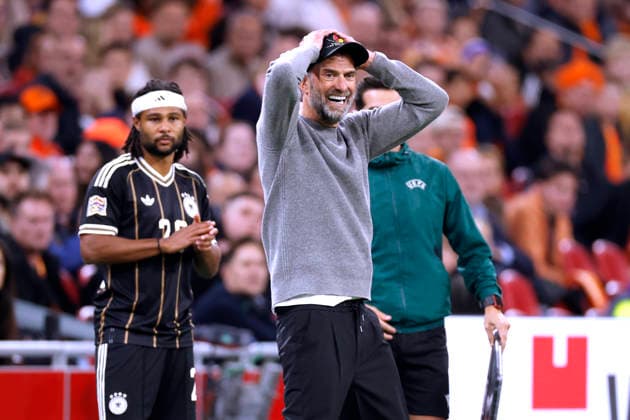 KLOPP Juergen Bundestrainer Team Deutschland UEFA Nations League 2026 - 2027 Spiel Holland - Deutschland 1 : 1 am 24.September 2026 in Amsterdam DFL REGULATIONS PROHIBIT ANY USE OF PHOTOGRAPHS as IMAGE SEQUENCES and or QUASI-VIDEO Copyright: xLacixPerenyix