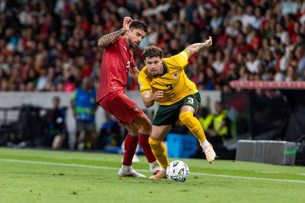 September 24, 2026, Lisbon, Portugal: Ruben Neves (L) of Portugal and Neco Williams (R) of Wales seen in action during the UEFA Nations League match between Portugal and Wales at estadio de Alvalade stadium. Final score: Portugal 1-0 Wales Portugal Vs Wales In Lisbon, Portugal - 24 Sep 2026  - ZUMAs197 20260924_aaa_s197_261 Copyright: xHugoxAmaralx