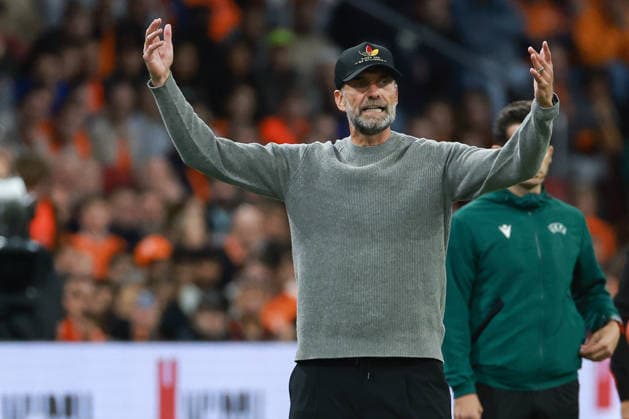 UEFA Nations League - 26 27 - Niederlande - Deutschland am 24.09.2026 in der Johan-Cruyff-Arena in Amsterdam Trainer Jürgen Juergen Jurgen Klopp (Deutschland) gestikuliert