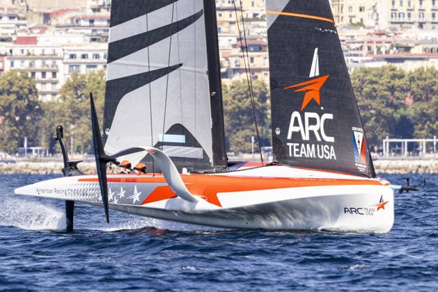 OTHER - Sailing - The Louis Vuitton 38th America s Cup Preliminary Regatta in Naples Photo by IPA ABACAPRESS.COM88922514 - Official Practice Races ahead of the Louis Vuitton 38th America s Cup Preliminary Regatta in Naples. Teams including Emirates Team New Zealand, Luna Rossa, GB1, Tudor Team Alinghi, and other international syndicates are testing their boats and fine-tuning their performance on the race course during the Louis Vuitton 38th America s Cup Preliminary Regatta in Naples, Italy, on September 24, 2026. Napoli Italy  Copyright: xIPAxSport ABACAx