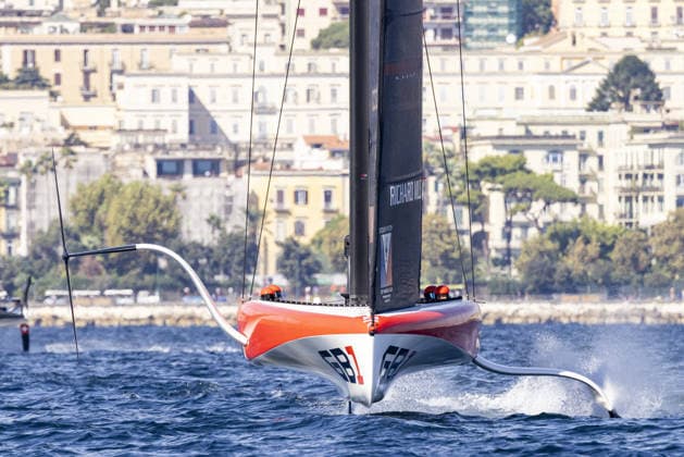 OTHER - Sailing - The Louis Vuitton 38th America s Cup Preliminary Regatta in Naples Photo by IPA ABACAPRESS.COM88922571 - Official Practice Races ahead of the Louis Vuitton 38th America s Cup Preliminary Regatta in Naples. Teams including Emirates Team New Zealand, Luna Rossa, GB1, Tudor Team Alinghi, and other international syndicates are testing their boats and fine-tuning their performance on the race course during the Louis Vuitton 38th America s Cup Preliminary Regatta in Naples, Italy, on September 24, 2026. Napoli Italy  Copyright: xIPAxSport ABACAx