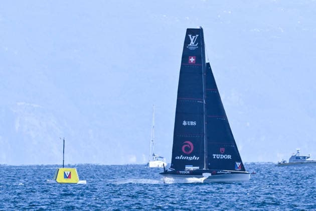 OTHER - Sailing - The Louis Vuitton 38th America s Cup Preliminary Regatta in Naples Photo by IPA ABACAPRESS.COM88923292 - Tudor Team Alinghi during the Louis Vuitton 38th America s Cup in Naples, Preliminary Regatta in Naples, Practice Race in the Gulf of Naples, on September 24, 2026, in Naples, Italy. Napoli Italy  Copyright: xIPAxSport ABACAx