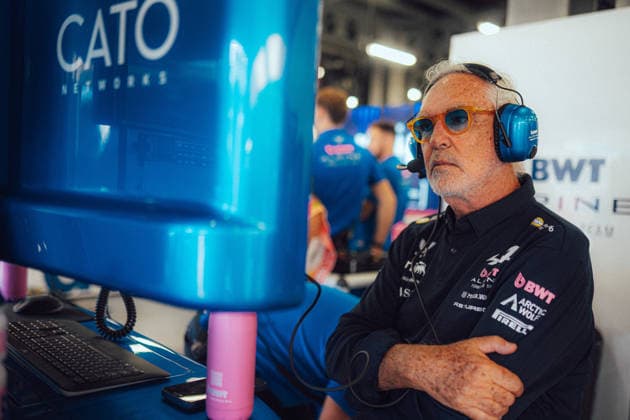 FORMULA 1 Qatar Airways Azerbaijan Grand Prix Flavio Briatore BWT Alpine F1 Team in FP2 at the FORMULA 1 Qatar Airways Azerbaijan Grand Prix 2026 2026 24 9 2026 Copyright: xTomxBaigentx