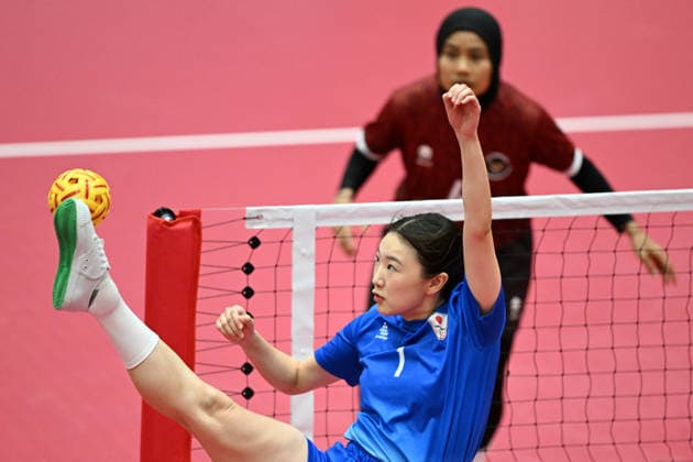 Nagisa Makio (JPN), SEPTEMBER 25, 2026 - Sepaktakraw : Women s Team Regu Bronze Medal Match at Nagoya City Mizuho Park Gymnasium during the Asian Games Aichi-Nagoya 2026 in Aichi, Japan. Noxthirdxpartyxsales  aflo_350757916 KenjiroxMatsuox