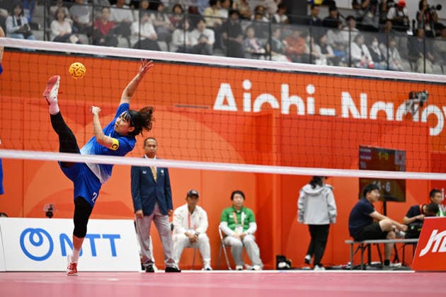 Chinatsu Izawa (JPN), SEPTEMBER 25, 2026 - Sepaktakraw : Women s Team Regu Bronze Medal Match at Nagoya City Mizuho Park Gymnasium during the Asian Games Aichi-Nagoya 2026 in Aichi, Japan. Noxthirdxpartyxsales  aflo_350758014 KenjiroxMatsuox