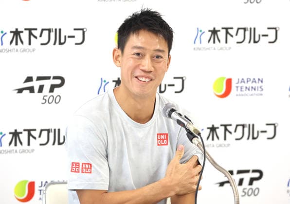 September 25, 2026, Tokyo, Japan - Japanese tennis player Kei Nishikori speaks before press for the Japan Open tennis tournament at the Ariake Coliseum in Tokyo on Friday, September 25, 2026. Nishikori will close his professional carrier after this season. (photo by Yoshio Tsunoda AFLO) Noxthirdxpartyxsales  0867801662st YoshioxTsunodax