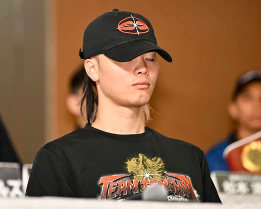 Japan s challenger Tenshin Nasukawa attends a press conference, PK, Pressekonferenz at Tokyo Dome Hotel in Tokyo, Japan, Friday, September 25, 2026, ahead of the WBC bantamweight title bout on Sunday. Noxthirdxpartyxsales  aflo_350798150 HIROAKIxFINITOxYAMAGUCHIx
