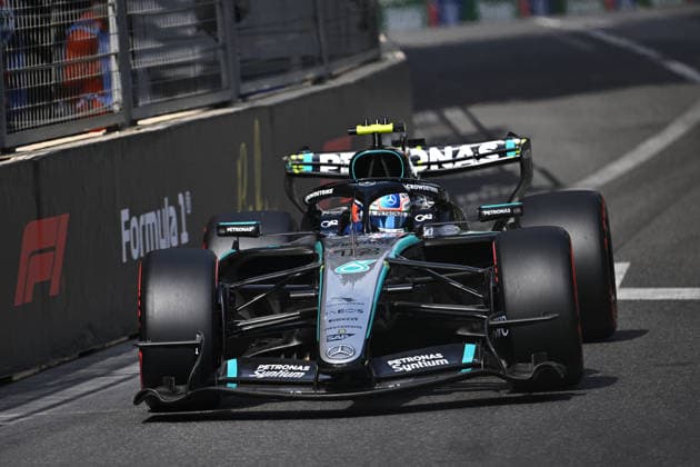 F1 - AZERBAIJAIN GRAND PRIX 2026 12 KIMI ANTONELLI Andrea (ita), Mercedes AMG F1 Team W17, action during the 2026 Formula 1 Azerbaijan Grand Prix, 15th round of the 2026 Formula One World Championship, WM, Weltmeisterschaft from September 24 to 26, 2026 on the Baku City Circuit, in Baku, Azerbaijan - BakuAzerbaijan  Copyright: xDPPIx