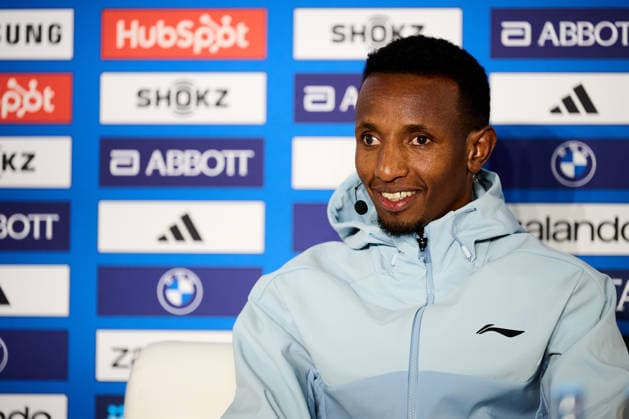 Selemon Barega, GER, Pressekonferenz, BMW Berlin Marathon 2026, Toplaeufer der Herren, 25.09.2026 GER, Pressekonferenz, BMW Berlin Marathon 2026, Toplaeufer der Herren, 25.09.2026 Berlin Copyright: xEibner-Pressefotox xClaudiusxRauchx EP_CRH