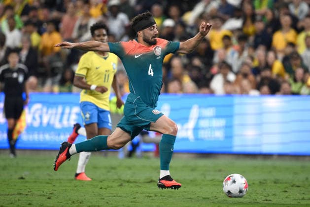 SOCCER AUSTRALIA BRAZIL, Jacob Italiano of the Socceroos makes a run during the Queensland Football Series International Friendly, Länderspiel, Nationalmannschaft match between the Socceroos and Brazil at Queensland Country Bank Stadium in Townsville, Friday, September 25, 2026. ( NO ARCHIVING, EDITORIAL USE ONLY TOWNSVILLE QUEENSLAND Australia  Copyright: xJONOxSEARLEx 20260925196148877378