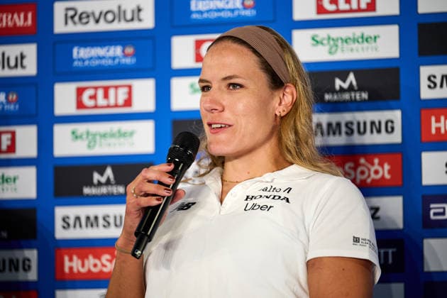 Catherine Debrunner, GER, Pressekonferenz, BMW Berlin Marathon 2026, Toplaeufer der Herren, 25.09.2026 GER, Pressekonferenz, BMW Berlin Marathon 2026, Toplaeufer der Herren, 25.09.2026 Berlin Copyright: xEibner-Pressefotox xClaudiusxRauchx EP_CRH