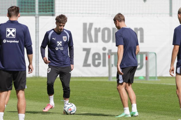 SOCCER - NL, AUT vs KOS VIENNA,AUSTRIA,25.SEP.26 - SOCCER - UEFA Nations League, group stage, OEFB international match, Länderspiel, Nationalmannschaft Austria vs Kosovo, preview, training team AUT. Image shows David Affengruber (AUT).  GEPAxpictures xDavidxBitzan