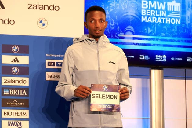 25.09.2026, Leichtathletik, GER DEU, Berlin, Deutschland, Berlin Marathon PK, Die Spitzenlaeufer Berega Selemon ( ETH ) nordphoto GmbH Engler Berlin Berlin Berlin Deutschland Copyright: xNordphotox xEnglerx