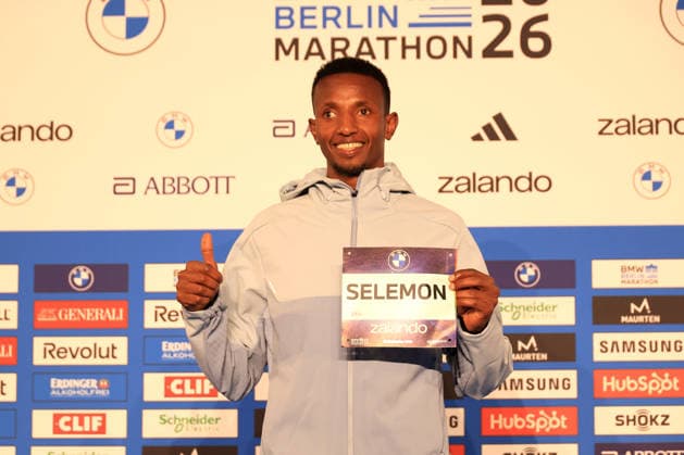 25.09.2026, Leichtathletik, GER DEU, Berlin, Deutschland, Berlin Marathon PK, Die Spitzenlaeufer Berega Selemon ( ETH ) nordphoto GmbH Engler Berlin Berlin Berlin Deutschland Copyright: xNordphotox xEnglerx
