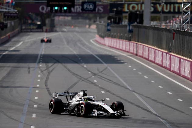FORMULA 1 AZERBAIJAN GRAND PRIX 2026 Sergio Perez (MEX) 11 Cadillac F1 Team during the Formula 1 Qatar Airways Azerbaijan Grand Prix 2026, Round 15 of the 2026 Formula 1 World Championship, WM, Weltmeisterschaft from 24th - 26th September 2026 at the Baku City Circuit, Baku, Azerbaijan. Credit: Robbie Hoad Every Second Media Editorial use only. All images are copyright Every Second Media Limited. No images may be reproduced without prior permission. Copyright: xIMAGO EveryxSecondxMediax ESM-2183-0296 RobbiexHoadx xEveryxSecondxMediax