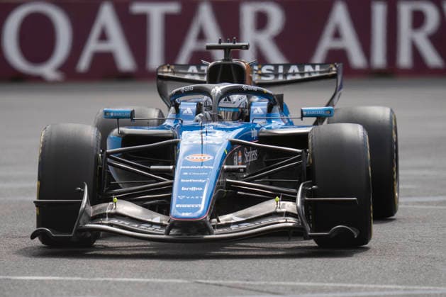 FORMULA 1 AZERBAIJAN GRAND PRIX 2026 Alexander Albon (THA) 23 Williams F1 Team in practice during the Formula 1 Qatar Airways Azerbaijan Grand Prix 2026, Round 15 of the 2026 Formula 1 World Championship, WM, Weltmeisterschaft from 24th - 26th September 2026 at the Baku City Circuit, Baku, Azerbaijan. Credit: Robbie Hoad Every Second Media Editorial use only. All images are copyright Every Second Media Limited. No images may be reproduced without prior permission. Copyright: xIMAGO EveryxSecondxMediax ESM-2183-0303 RobbiexHoadx xEveryxSecondxMediax