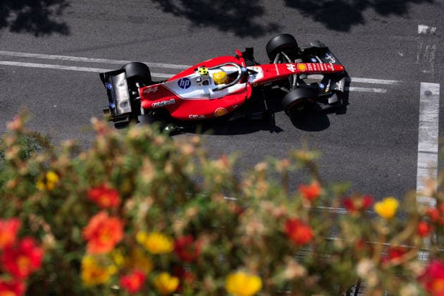 F1 - AZERBAIJAIN GRAND PRIX 2026 44 HAMILTON Lewis (gbr), Scuderia Ferrari SF-26, action during the 2026 Formula 1 Azerbaijan Grand Prix, 15th round of the 2026 Formula One World Championship, WM, Weltmeisterschaft from September 24 to 26, 2026 on the Baku City Circuit, in Baku, Azerbaijan - BakuAzerbaijan  Copyright: xDPPIx