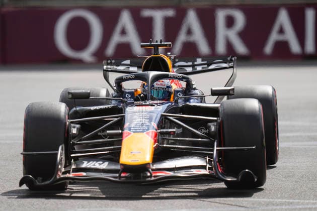 FORMULA 1 AZERBAIJAN GRAND PRIX 2026 Max Verstappen (NED) 3 Red Bull Racing in practice during the Formula 1 Qatar Airways Azerbaijan Grand Prix 2026, Round 15 of the 2026 Formula 1 World Championship, WM, Weltmeisterschaft from 24th - 26th September 2026 at the Baku City Circuit, Baku, Azerbaijan. Credit: Robbie Hoad Every Second Media Editorial use only. All images are copyright Every Second Media Limited. No images may be reproduced without prior permission. Copyright: xIMAGO EveryxSecondxMediax ESM-2183-0315 RobbiexHoadx xEveryxSecondxMediax
