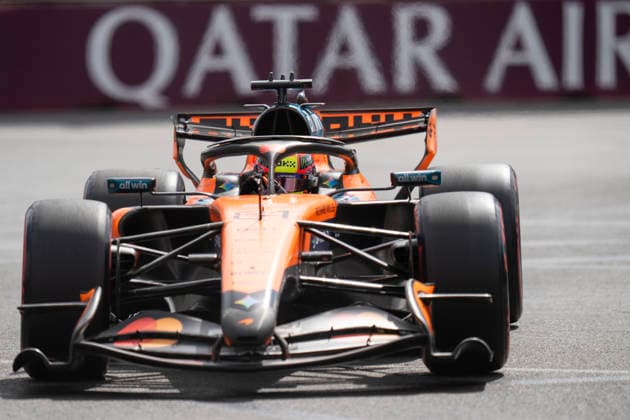 FORMULA 1 AZERBAIJAN GRAND PRIX 2026 Oscar Piastri (AUS) 81 McLaren in practice during the Formula 1 Qatar Airways Azerbaijan Grand Prix 2026, Round 15 of the 2026 Formula 1 World Championship, WM, Weltmeisterschaft from 24th - 26th September 2026 at the Baku City Circuit, Baku, Azerbaijan. Credit: Robbie Hoad Every Second Media Editorial use only. All images are copyright Every Second Media Limited. No images may be reproduced without prior permission. Copyright: xIMAGO EveryxSecondxMediax ESM-2183-0324 RobbiexHoadx xEveryxSecondxMediax