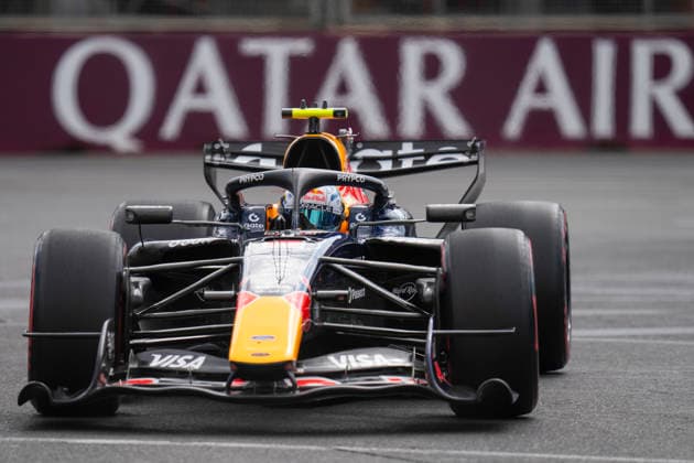 FORMULA 1 AZERBAIJAN GRAND PRIX 2026 Isack Hadjar (FRA) 6 Red Bull Racing in practice during the Formula 1 Qatar Airways Azerbaijan Grand Prix 2026, Round 15 of the 2026 Formula 1 World Championship, WM, Weltmeisterschaft from 24th - 26th September 2026 at the Baku City Circuit, Baku, Azerbaijan. Credit: Robbie Hoad Every Second Media Editorial use only. All images are copyright Every Second Media Limited. No images may be reproduced without prior permission. Copyright: xIMAGO EveryxSecondxMediax ESM-2183-0325 RobbiexHoadx xEveryxSecondxMediax