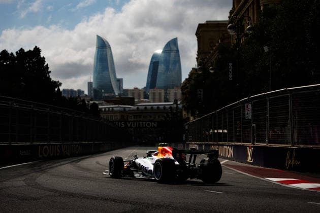 F1 - AZERBAIJAIN GRAND PRIX 2026 30 LAWSON Liam (nzl), Visa Cash App RB F1 Team VCARB03, action during the 2026 Formula 1 Azerbaijan Grand Prix, 15th round of the 2026 Formula One World Championship, WM, Weltmeisterschaft from September 24 to 26, 2026 on the Baku City Circuit, in Baku, Azerbaijan - BakuAzerbaijan  Copyright: xFLORENTxGOODENx