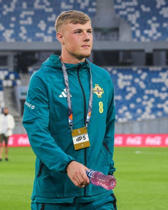 UEFA Nations League Group Stage, Boris Paitchadze Dinamo Arena, Tbilisi, Georgia 25 9 2026 Georgia vs Northern Ireland Northern Ireland s Dan Ballard ahead of the match Dan Ballard ahead of the match 25 9 2026  Copyright: xx Georgia v N Ireland_011