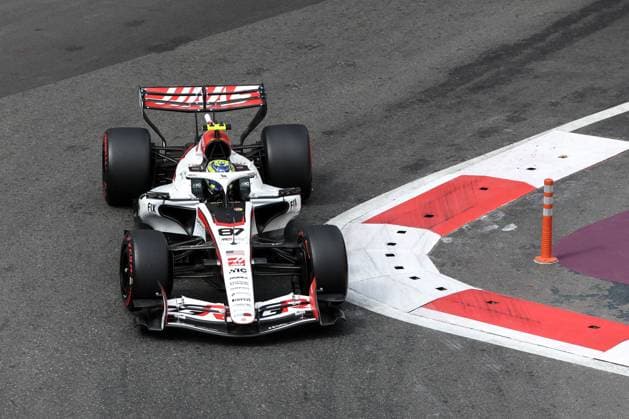 25.09.2026. Azerbaijan. Baku. The car of the TGR Haas F1 Team during the third free race of the Formula 1 Azerbaijan Grand Prix in Baku. Alexey Belkin NEWS.ru BelkinxAlexey