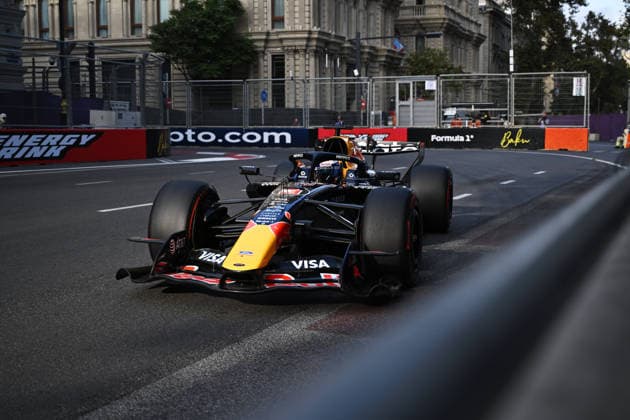 F1 - AZERBAIJAIN GRAND PRIX 2026 03 VERSTAPPEN Max (nld), Red Bull Racing Ford RB22, action during the 2026 Formula 1 Azerbaijan Grand Prix, 15th round of the 2026 Formula One World Championship, WM, Weltmeisterschaft from September 24 to 26, 2026 on the Baku City Circuit, in Baku, Azerbaijan - BakuAzerbaijan  Copyright: xDPPIx
