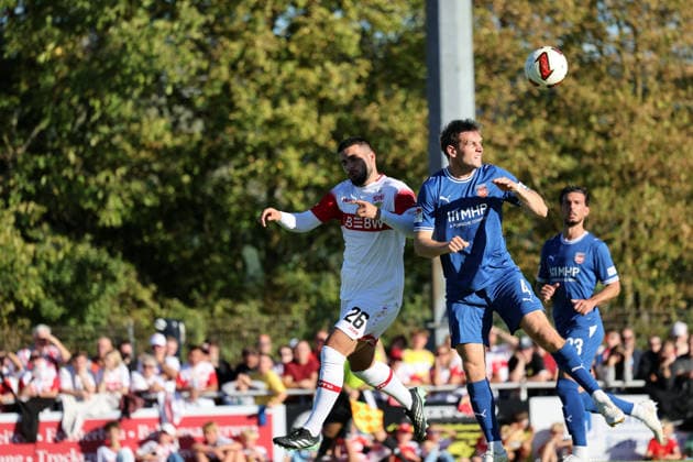 25.09.26 VfB Stuttgart - 1. FC Heidenheim Deutschland, Weinstadt, 25.09.2026, Fussball, Bundesliga, Saison 2026 2027, Testspiel, VfB Stuttgart - 1. FC Heidenheim: v.l. Deniz Undav (VfB Stuttgart), Tim Siersleben (1. FC Heidenheim).