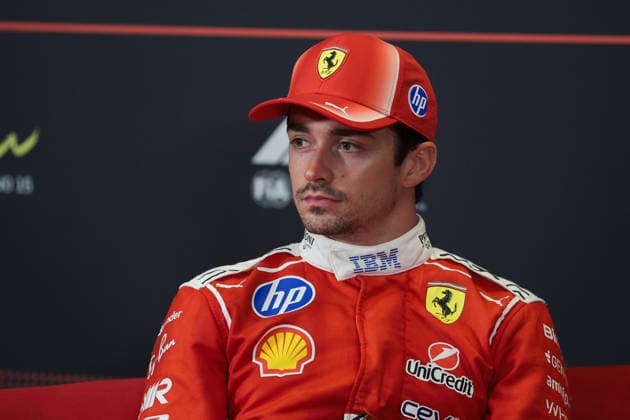 F1 - AZERBAIJAIN GRAND PRIX 2026 LECLERC Charles (mco), Scuderia Ferrari SF-26, portrait press conference, PK, Pressekonferenz during the 2026 Formula 1 Azerbaijan Grand Prix, 15th round of the 2026 Formula One World Championship, WM, Weltmeisterschaft from September 24 to 26, 2026 on the Baku City Circuit, in Baku, Azerbaijan - BakuAzerbaijan Copyright: xEricxAlonsox